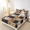 thumbnail image 4 of Homewish Rustic Camo Twin Sheet Set (3-Piece) Deer Brown Black Checkered Decor For Kids, 4 of 7