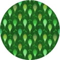 thumbnail image 1 of Ahgly Company Machine Washable Indoor Round Transitional Dark Green Area Rugs, 8' Round, 1 of 7
