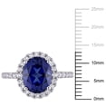 thumbnail image 2 of Everly Women's Sapphire 10K White Gold Engagement Ring, 2 of 8