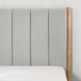 thumbnail image 5 of CHITA Full Size Upholstered Platform Bed Frame with Headboard,Grey, 5 of 8