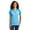 Pond Blue Heather/Pond Blue, variant on Sport Tek Adult Female Women Heather Block Polo Pond BH/Pond B Large