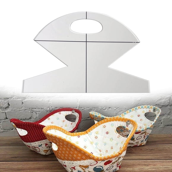 Dalazy Acrylic Bowl Wrap Cookies Basket Template for Sewing Patchwork Ruler 10 inch
