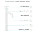 thumbnail image 6 of Avallon Single Hole, Single-Handle Wheel, High Arc Bathroom Faucet in Matte White, 6 of 11