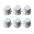 thumbnail image 2 of Perilla de control de volumen de 6 piezas Perilla de altavoz ajustable de repuesto de 10 puestos Audio blanco Cola Perilla de control de velocidad, 2 of 8