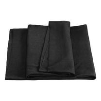 Uxcell Elastic Cuffs Ribbed Trims Cotton Fabric Knit Rib Stretch Tape Cuff Sleeve Waistband for Sewing Black 39"x24"