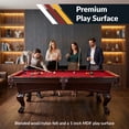 thumbnail image 5 of Augusta 8-ft Pool Table - Mahogany Finish with Red Felt, 5 of 7