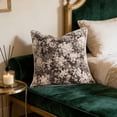 thumbnail image 4 of HuiXinOu Pack Of 2 Vintage Floral Throw Pillow Covers, 18x18 Boho Rural Accent Decorative Pillowcases, Soft Fabric Square Cushion Covers for Sofa Bedroom Living Room, 4 of 6