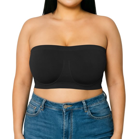 MVRLSH Sports Jelly Bras for Women High Wireless Tube Top Breathable Comfort Daily Underwear Strapless Bra