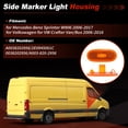 thumbnail image 2 of Carcasa de Luz de Marcador Lateral LED para Mercedes-Benz Sprinter W906 2006-2017 y VW Crafter 06-16 A0038202956/2E0945061C, 2 of 7