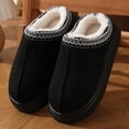 thumbnail image 5 of Nuevas zapatillas de plataforma mullidas a la moda para mujer, zapatos cálidos de algodón de felpa para invierno 20224, Zapatillas de casa Unisex antideslizantes cómodas para mujer, 5 of 5