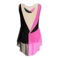 thumbnail image 4 of Xnihocha Figure Skating Dress for Girls Sleeveless Rhinestone Rhythmic Gymnastics Ballet Dance Leotard Hot Pink 10, 4 of 7