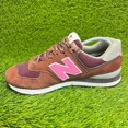 thumbnail image 2 of New Balance 574 Mens Size 9.5 Brown Pink Athletic Running Walking Shoes Sneakers, 2 of 5