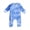 Blue, variant on Cjfdfy Newborn Baby Boy Girl Long Sleeve Romper Tie Dye Long Sleeve Jumpsuits Zipper Baby Pajamas Funny Infant Fall Winter Overall Toddler Clothes