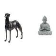 thumbnail image 1 of Estatua de perro de resina,Estatua de perro de resina con forma de animal,Escultura coleccionable para escritorio,decoración del hogar,Estatua de mono,Estatua de Buda Mono para Interiores y, 1 of 8