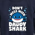 thumbnail image 3 of Baby Shark - Don't Mess With Dadday Shark - Toddler And Youth Crewneck Fleece Sweatshirt, 3 of 6
