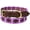 Brown Leather, variant on Medium 17''- 21'' Leather Argentine Polo Embroidered Dog Collar D Ring 60FH07TN