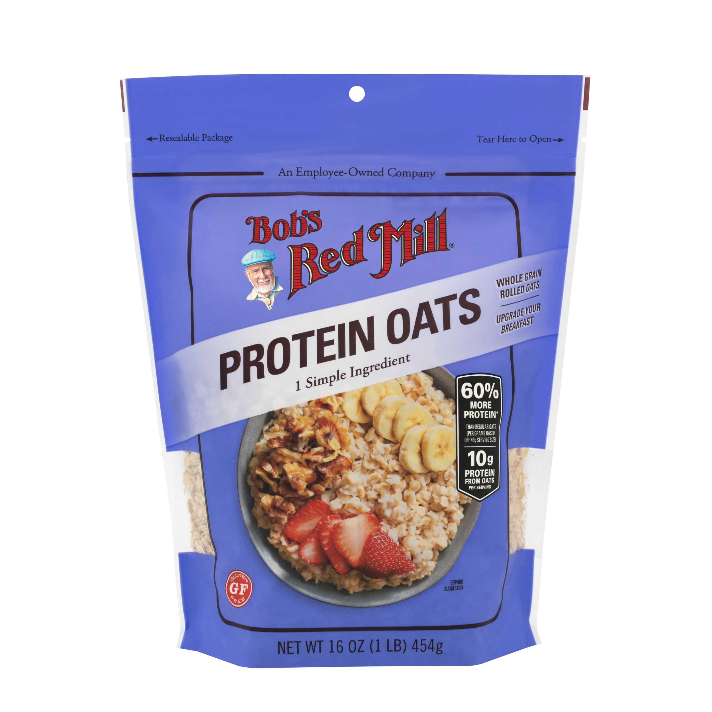 (4 pack) Bob’s Red Mill Gluten Free Protein Oats 16 oz