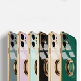thumbnail image 3 of Apple iPhone 13 13Pro 13Pro Max 13 Mini Case Ring Holder Kickstand TPU Bumper Cover Shockproof Protection Phone Case，Light Purple 13mini(5.4), 3 of 6