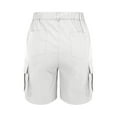 thumbnail image 5 of QIJUNTUO ​Women's Utility Multi Pocket Outdoor Shorts With Durable Construction For Trail Hiking Adventures And Camping Gear​ White, 5 of 8