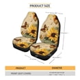 thumbnail image 7 of FOR U DESIGNS Butterfly Sunflower Pattern Seat Cover for Cars Washable 2 Pack Interior Covers for Cars for Women Men Stretchy Auto Decoration Accessories Universal Fit Most Vehicles, 7 of 7
