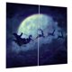 thumbnail image 4 of Cortina de Navidad 2x persianas de cortinas de puerta de ventana con temática de Navidad para la decoración de Navidad 22 # 22 # Magideal Cortina de Navidad, 4 of 5