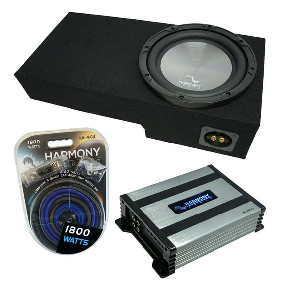 01-05 Ford Explorer Sport Trac SUV Harmony F104 Single 10" Sub Box & HA-A400.1