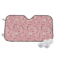 thumbnail image 2 of Lsque Cute Love Car Windshield Sun Shade | Accordion Folding Style Auto Shade for Car Truck SUV Van | Blocks UV Rays Sun Visor Protector | Medium, 2 of 7