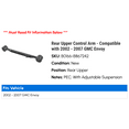 thumbnail image 2 of Rear Upper Control Arm - Compatible with 2002 - 2007 GMC Envoy 2003 2004 2005 2006, 2 of 2