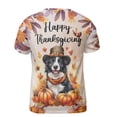 thumbnail image 2 of Happy Thanksgiving Border Collie Welcome Thankful Fall Autumn Pumpkin All Over Print 3D Shirt Unisex Merch Borders Dog Lovers Gifts Idea - 02021, 2 of 6