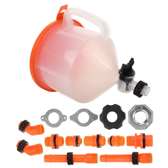 Raindrops Decor Antifreeze Funnel Set 13.00X2.10X2.10CM Orange