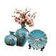 thumbnail image 4 of Jarrones de cerámica de 3 piezas, contenedores para plantas, adornos modernos, jarrones decorativos, flores Azul, 4 of 9