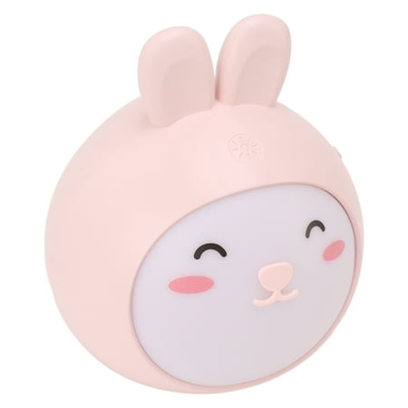 

Cute Night Light 3 Gear Stepless Dimming Touch Sensing USB Rechargeable Bedside Lamp Pink