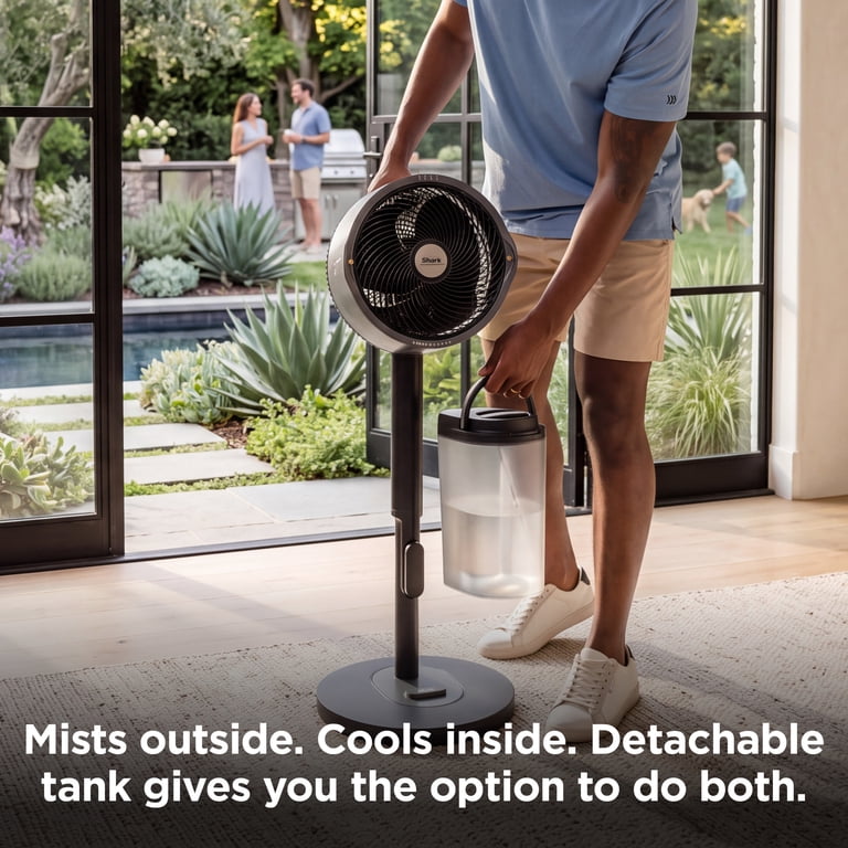 Shark FlexBreeze Pro Mist Fan, Indoor and Outdoor, Cordless Up to