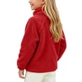 thumbnail image 5 of XYAIYT Fleeced Jackets for Girls Kids Stand Collar Zipper Up Thickened Coat Solid Color Outerwear Winter Casual, 5 of 5