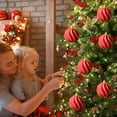 thumbnail image 1 of LSLJS Christmas Decorations 8 Piece Flocked Christmas Balls Christmas Decoration SetMultiple Styles of Christmas Tree Decorations Can Be for Other Party Christmas Decorations, 1 of 6