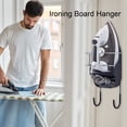 thumbnail image 3 of sunsanly Wall Mount Ironing Board Hanger with Dual Hooks Heavy Duty Universal Laundry Room Iron Cord Holder Organizer Storage Rack, 3 of 8
