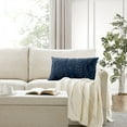 thumbnail image 5 of Better Homes & Gardens, Blue Embroidered Botanical Decorative Pillow, Oblong, 14" x 24", Blue, 1 Piece, 5 of 6