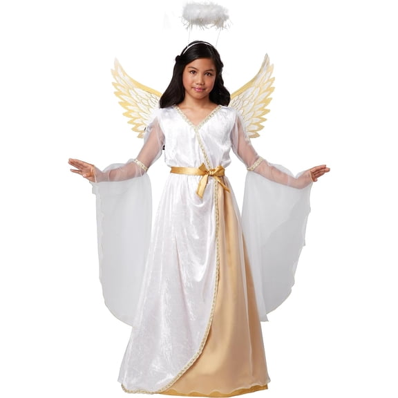 Girls Guardian Angel Costume White 2X-Large Guardian Angel