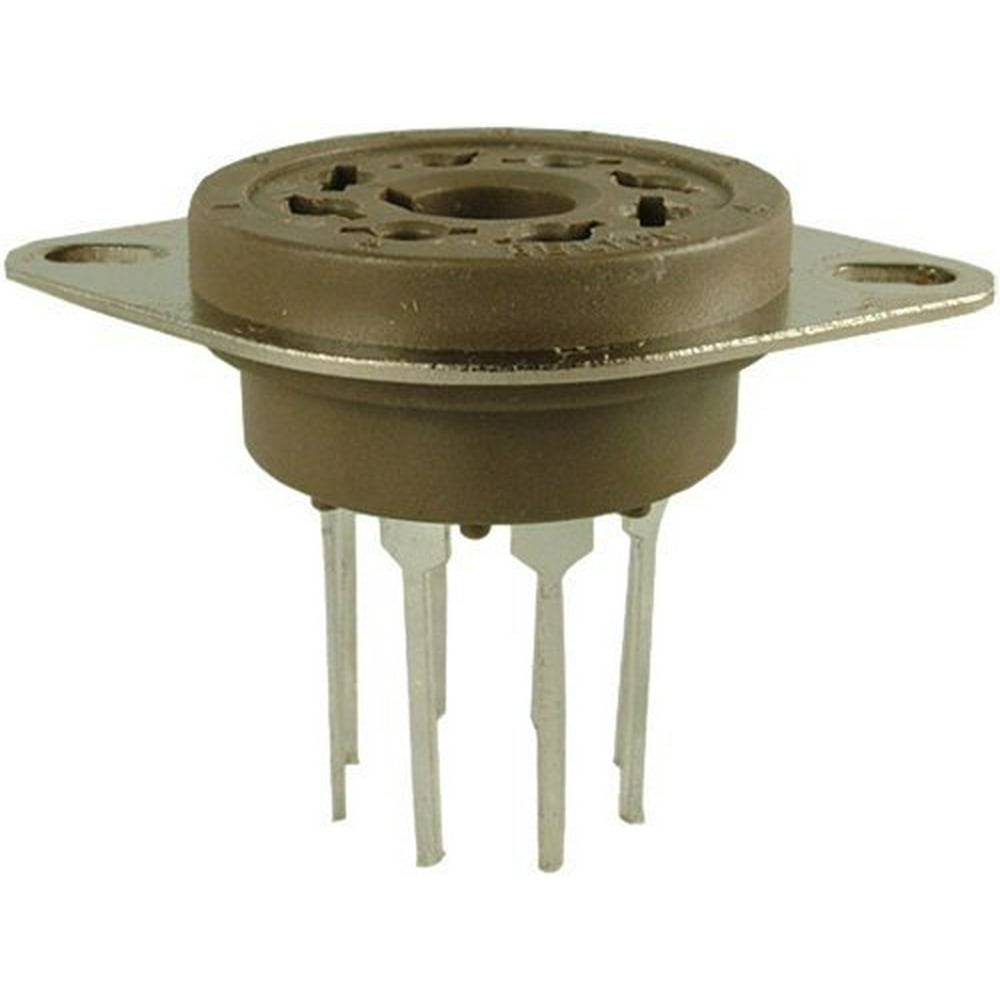 Vacuum Tube Socket (VT8PT) 8 Pin / Octal, Micalex, PC Mount, Long