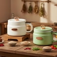 thumbnail image 6 of 2-Piece Electric Ramen Cooker Set 1.6L Non-Stick Ceramic Pot with Boil Dry Protection for Rice Soup Stew and Noodles, 6 of 6