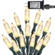 thumbnail image 1 of Dazzle Bright 200 LED Mini cadena de luces navideñas de 65 pies, conectables, impermeables, 8 modos de luces de hadas para interiores, exteriores, patio, jardín, decoraciones para fiestas navideñas (b, 1 of 5