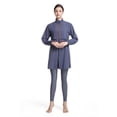 thumbnail image 4 of MuXiKeJi Clothes Swimsuits for Women Girls Solid Color Plus Size Full Coverage Swimsuit Modest Bathing Suits, 4 of 8