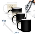 thumbnail image 4 of 3dRose, Gold Colored Stars and Curls on Screened Background, Merry Christmas, 11oz Magic Transforming Mug, 4 of 8