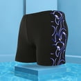 thumbnail image 2 of Linfrsh Mens Swim Trunks Mesh Lining Quick Dry Bathing Suits for Men Printed Drawstring Swim Shorts Swimwear Black,2XL, 2 of 6