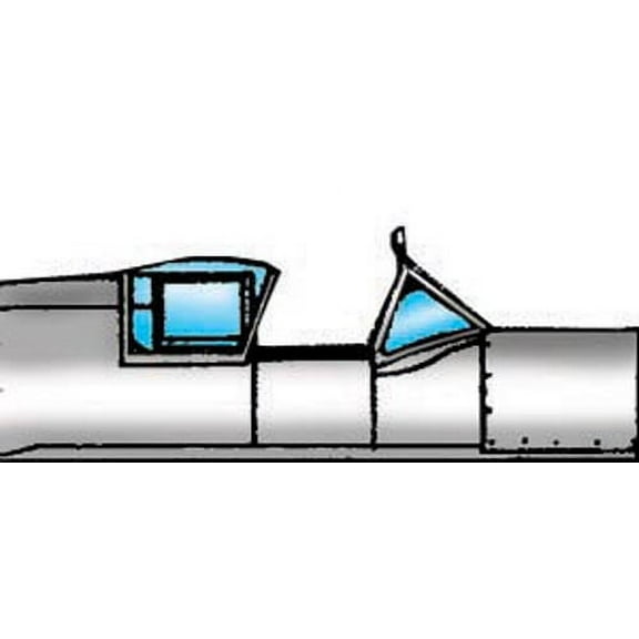 Supermarine Spitfire Mk XIVc Vacuform Canopy x2 for Fujimi (1/48 model kit accessory)