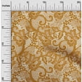 thumbnail image 2 of oneOone Viscose Jersey Dark Mustard Fabric Lace Floral Sewing Craft Projects Fabric Prints By Yard 60 Inch Wide, 2 of 7