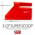 thumbnail image 4 of Jeffers Super Scoop 3 Qt Plastic Feed Scoop, Heavy Duty - Red, 4 of 7