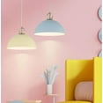 thumbnail image 5 of Semicircle Colorful Metal Pendant Light Fixture for Kitchen Island, Simple Dome Pendant Lighting for Dining Room, Vintage Farmhouse Pendant Lamp, Minimalism Pendant Light for Garage, 5 of 7