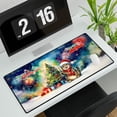 thumbnail image 3 of Merry Christmas and Happy New Year Santa Manx Holiday Xmas Winter 2025 Desk Mat Full Keyboard Mouse Pad Cat Lover Kitten Owner Gifts Large Mousepad - 00024, 3 of 5