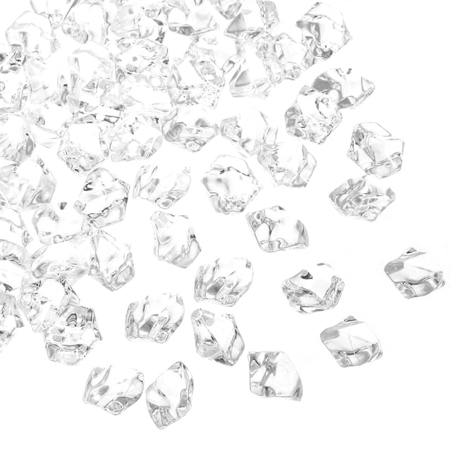 Uxcell 800pcs Rocas de Hielo Falsas Acrílicas Cristales Transparentes Piedras para Rellenos de Jarrones Decoración de Mesas